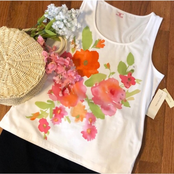 Jones New York Floral Tank - Picture 4 of 4